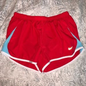 Coral Nike shorts